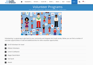 volunteering website - Nefesh B'Nefesh