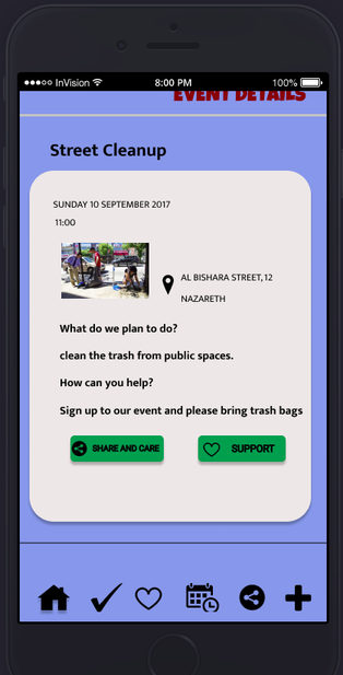 prototype - event page